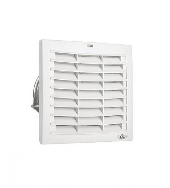 Вентиляторная решетка STEGO FPО 118, с фильтром, 176х176х50 мм (ВхШхГ), для вентиляторного модуля, цвет: светло-серый