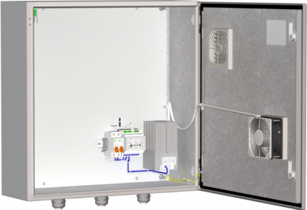 Шкаф монтажный с обогревом и вентиляцией ТШ-1В