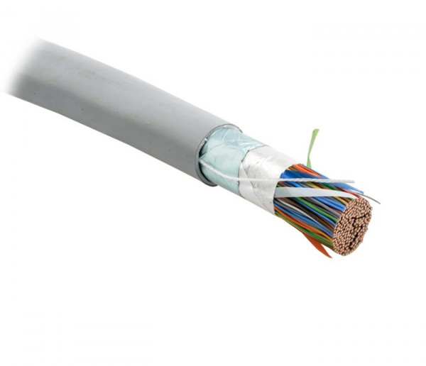 Кабель многопарный Hyperline, F/UTP, 100 пар., кат. 3, Ø 22мм, LSZH, внутри зданий, цвет: серый