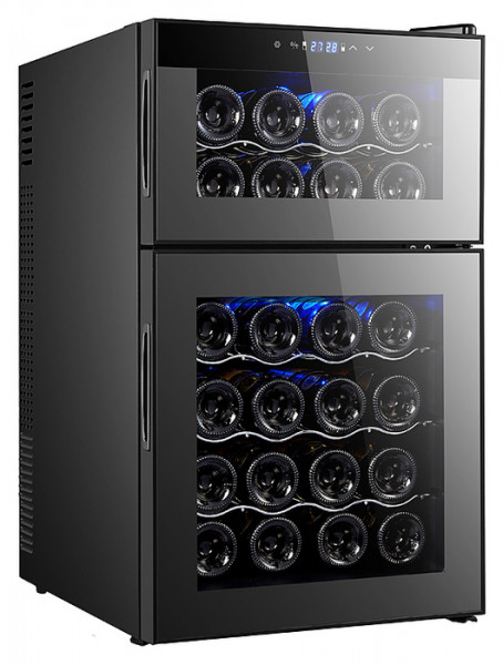 Отдельностоящий винный шкаф 22-50 бутылок HURAKAN HKN-WNC69TD