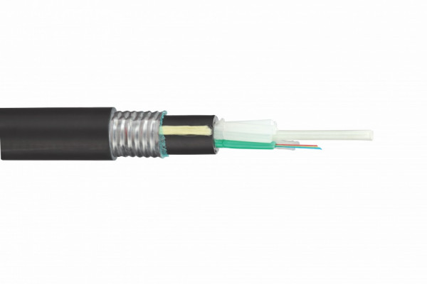 Кабель волоконно-оптический Eurolan L04 Loose tube,  72хОВ, OM4 50/125, ПЭ, Ø 13мм, снаружи зданий, бронированный, цвет: чёрный