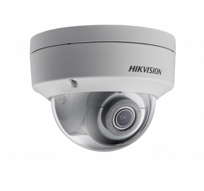 Сетевая IP видеокамера HIKVISION, купольная, улица, 2Мп, 1/2,7’, 1920х1080, ИК, цв:0,01лк, об-в:2,8мм, DS-2CD2123G0E-I(B)(2.8mm)