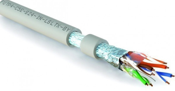 Бухта Hyperline FUTP4-C5E-S24-IN-LSLTX-GY-305, 305м