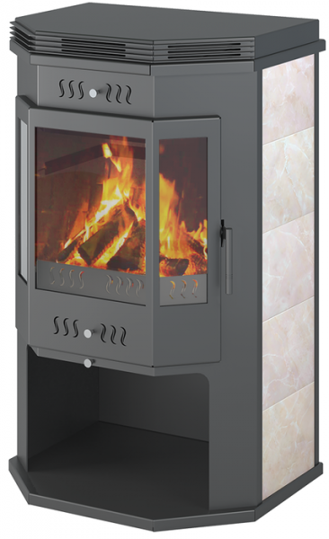 Дровяная печь ASTON 12 кВт Призматик с плитой