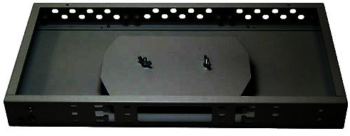 Оптический бокс Hyperline FO-19R-1U-3xSLT-W140H42-24UN-BK