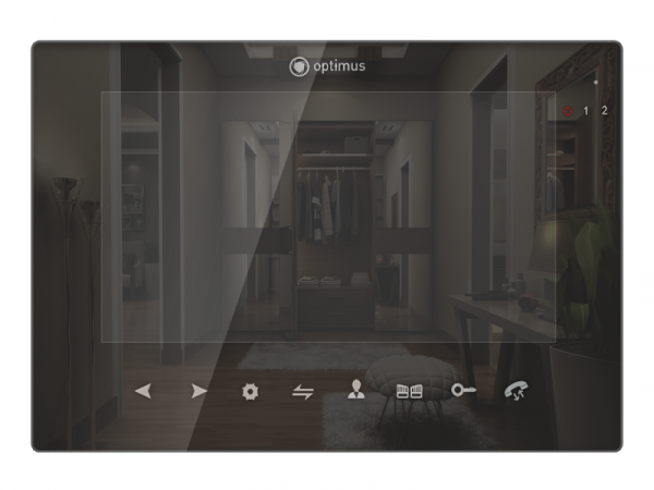 Монитор видеодомофона цветной VMH-7.1 (черный)