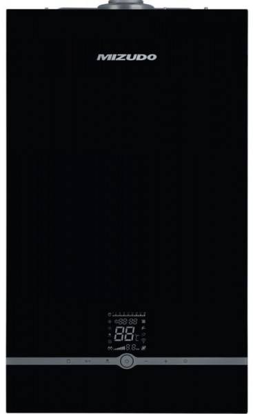 Настенный газовый котел MIZUDO M24Т OpenTherm черная панель управления