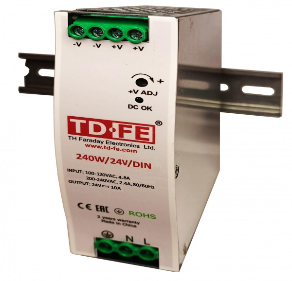 Источник вторичного электропитания резервированный 240W/24V/DIN