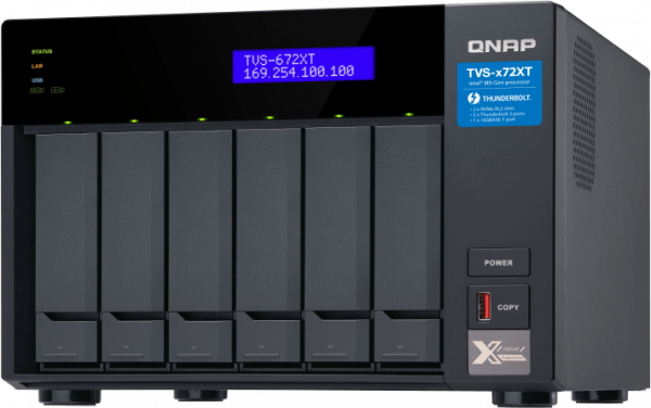 Сетевое хранилище (NAS) QNAP TVS-672XT-i3-8G
