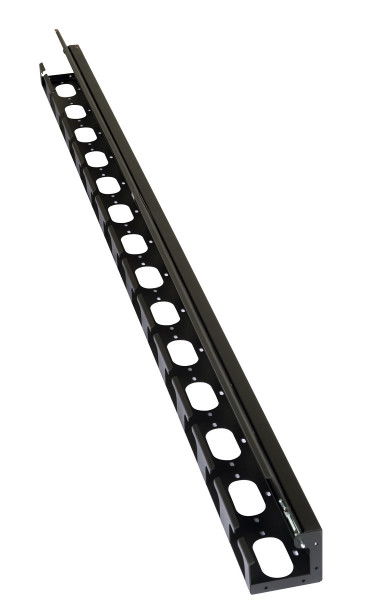 Организатор коммутационных шнуров Datarex, 36HU, 800 мм Ш, вертикальный, для шкафов, цвет: чёрный, (2 шт в упаковке)