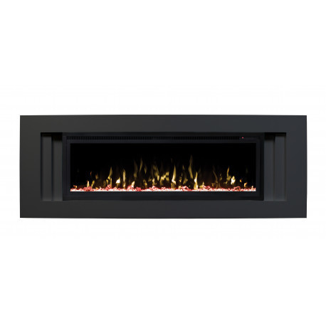 Электрокамин с широким очагом 3D Real-Flame Stockholm 50 BLM-P998/BLM-P918 с очагом Saphir 50