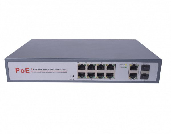 Коммутатор 8-портовый Gigabit Ethernet с PoE CO-SWP8FM