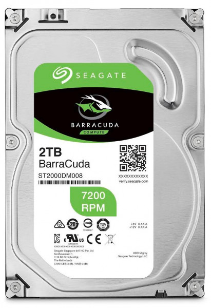 Жёсткий диск 2Tb SATA-III Seagate Barracuda (ST2000DM008)