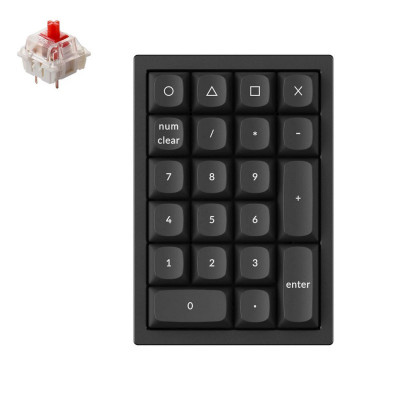 Keychron Механическая клавиатура QMK Q0, Gateron G Pro Red Switch, Hot Swap, Black