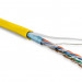 Кабель витая пара Hyperline, F/UTP, 4 пар., кат. 5е, проводник Ø 0,48мм, AWG26, LSZH (нг(A)-HF), 1м (бухта 305м), тип прокладки: внутри зданий, цвет: жёлтый