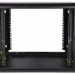 Шкаф телекоммуникационный настенный ЦМО ШРН-Э, 19", 9U, 476х600х520 мм (ВхШхГ), дверь: стекло, боковая панель: сплошная, разборный, цвет: чёрный