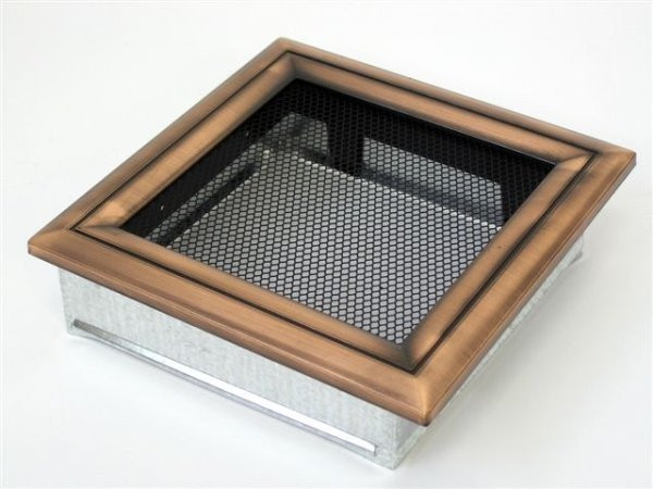 Вентиляционная решетка для камина Kratki 17х17 Оскар медь 17OM