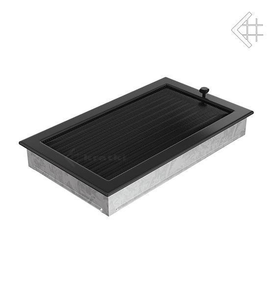 Вентиляционная решетка для камина Kratki 22х37 черная с жалюзи 22/37CX