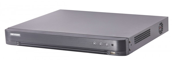 Видеорегистратор HIKVISION, каналов: 16, H.265+/H.265/H.264+/H.264, 2x HDD, звук Да, порты: HDMI, 2x USB, VGA, CVBS, память: 12 ТБ, питание: DC12V, с 2 каналами IP@6Мп