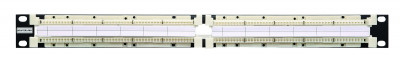 Коммутационная патч-панель Eurolan, 19", 1HU, портов: 100, кат. 5е, универсальная, неэкр., цвет: белый, (28C-U5-1HWT)
