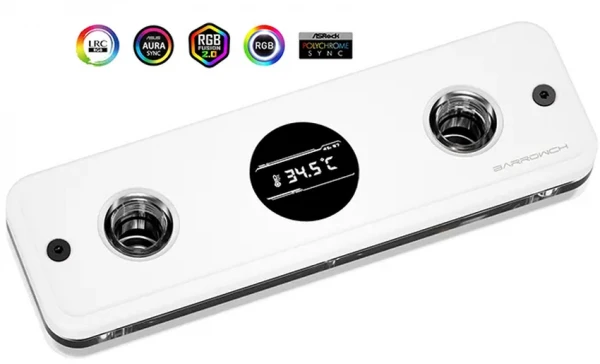 Водоблок для оперативной памяти Barrowch FBRWB-PA4 Glacial White