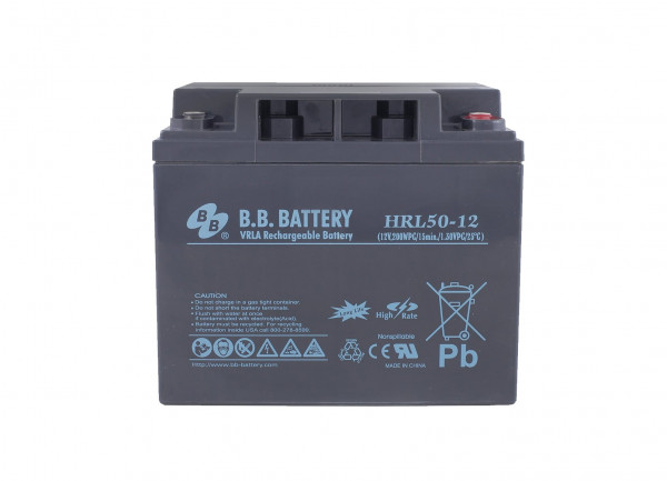 Аккумулятор для ИБП B.B.Battery HRL, 171х165х197 мм (ВхШхГ),  необслуживаемый электролитный,  12V/48 Ач, (BB.HRL 50-12)