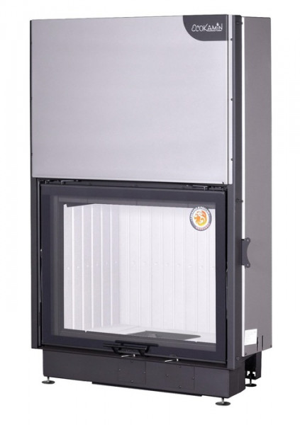 Фронтальная дровяная топка ЭКОКАМИН Вега 1000М принтинг с подовым горением