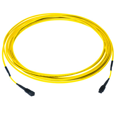 Коммутационный шнур оптический Hyperline, MPO/MPO, OS2 9/125, LSZH, 5м, цвет: жёлтый, (FC-9-MTP-F-MTP-F-PC-LSZH-5M)