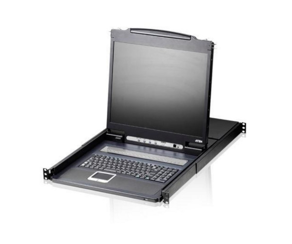 Переключатель KVM Aten, Altusen, портов: 16 х SPHD-18, 440х483х689,2 мм (ВхШхГ), USB, PS/2, цвет: чёрный
