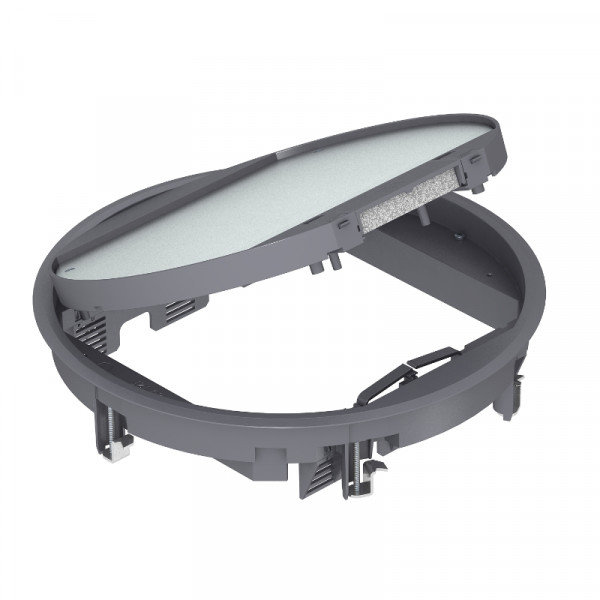 Люк напольный BETTERMANN GESR9, пластик, с фиксатором, 60х324 мм (ВхШ), модулей: 12, в фальш-пол, цвет: серый