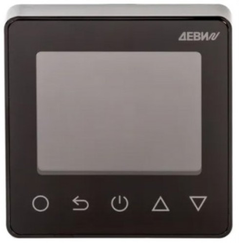 Терморегулятор ДЕВИ Prime c Wi-Fi, с комбинацией датчиков, черный, 16А
