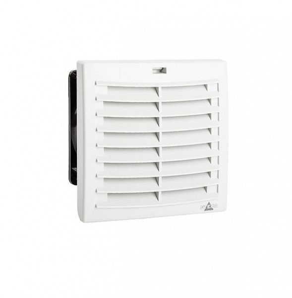 Вентиляторная решетка STEGO FPО 118, с фильтром, 124х124х47 мм (ВхШхГ), для вентиляторного модуля, цвет: светло-серый