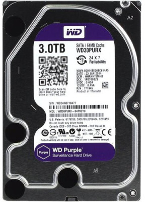 Жёсткий диск 3Tb SATA-III WD Purple (WD30PURX)