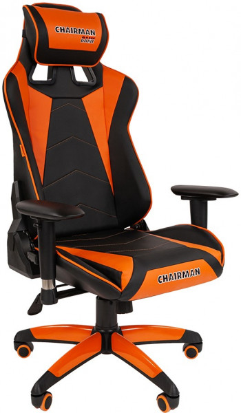 Игровое кресло Chairman Game 44 Black/Orange (00-07073779)