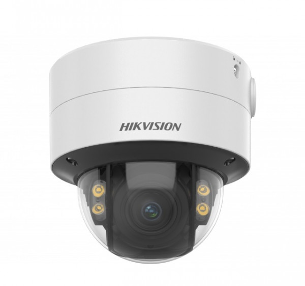 Сетевая IP видеокамера HIKVISION ColorVu, купольная, улица, 4Мп, 1/1,8’, 2688×1520, цв:0,005лк, об-в:2,8-12мм, DS-2CD2747G2T-LZS(2.8-12mm)(C)