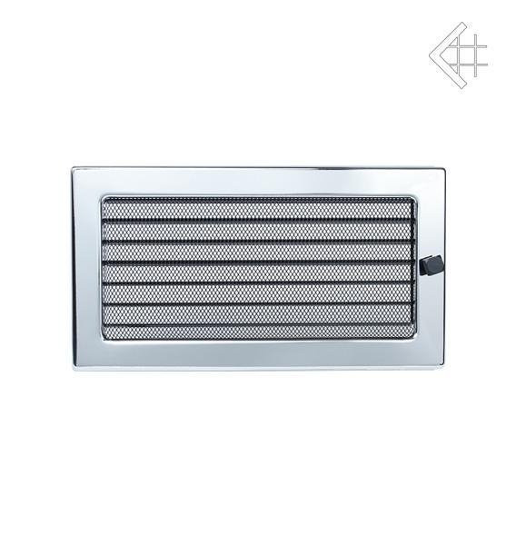 Вентиляционная решетка для камина Kratki 17х30 никелированная с жалюзи 30NX