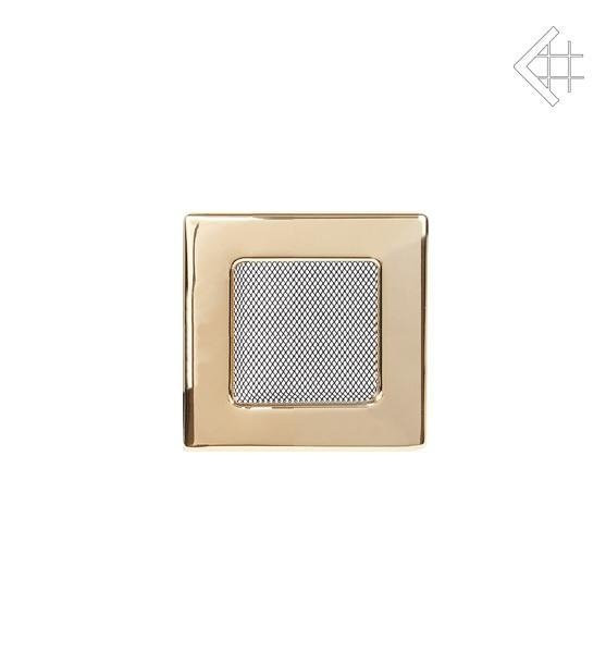 Вентиляционная решетка для камина Kratki 11х11 полированная латунь 11Z