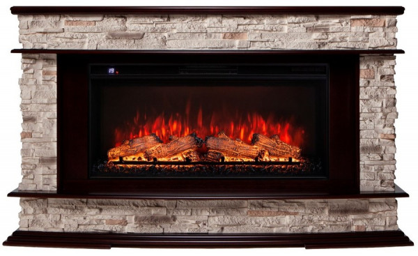 Линейный электрокамин Real-Flame Frankfurt 36 AO c очагом Joker 36