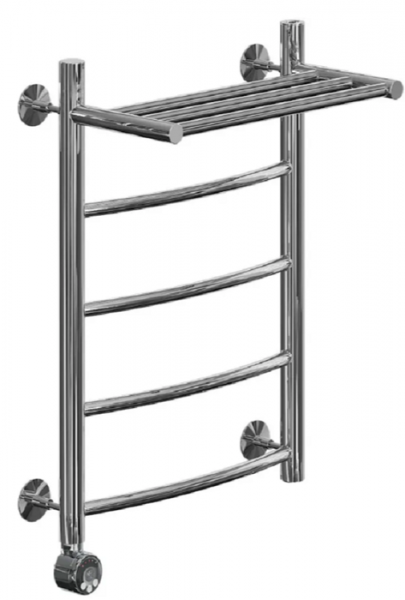 Электрический полотенцесушитель Ника ЛД/ВП Электрическая Лесенка Дуга/Верхняя Полка 60х40 -5 лев