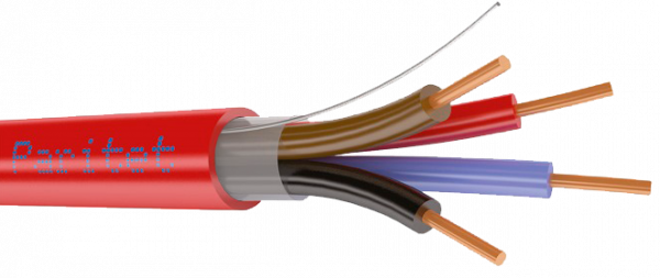 Кабель для систем ОПС и СОУЭ огнестойкий, с низким дымо и газовыделением КСРЭВнг(А)-FRLS 2х2х0,8 (0,5 кв мм)