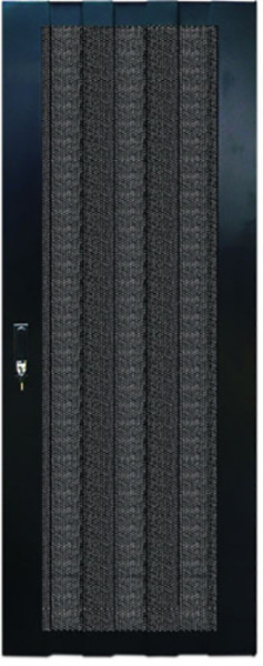 Дверь (к шкафу) TWT Business Advanced, 42U, 600 мм Ш, комплект 2 шт, для шкафов, передняя - перфорированная, задняя - двойная перфорированная, цвет: чёрный