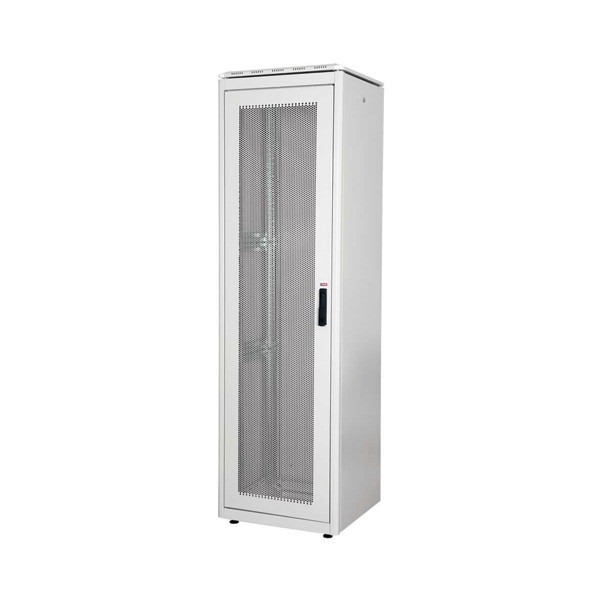 Шкаф серверный напольный Lande DYNAmic, IP20, 39U, 1920х600х800 мм (ВхШхГ), дверь: перфорация, задняя дверь: перфорация, боковая панель: сплошная съемная, собранный, цвет: серый, (LN-FS39U6080-LG-231)