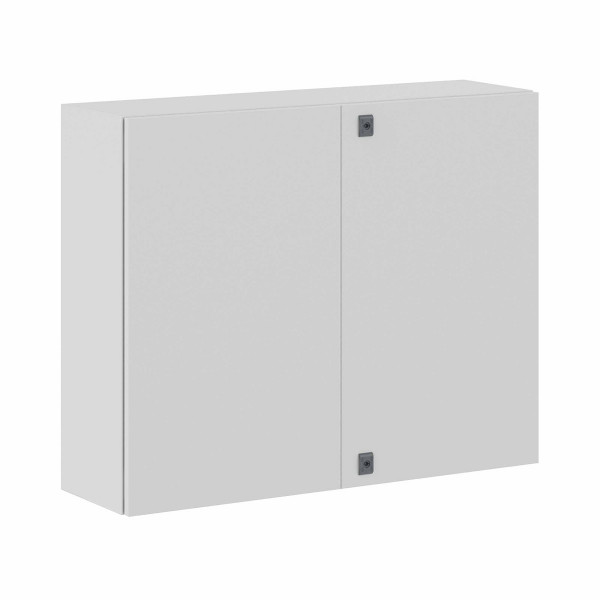 Шкаф электротехнический настенный DKC CE, IP55, 1000х1000х300 мм (ВхШхГ), дверь: двойная распашная, металл, корпус: сталь листовая, цвет: серый, с монтажной панелью, (R5CE1013)