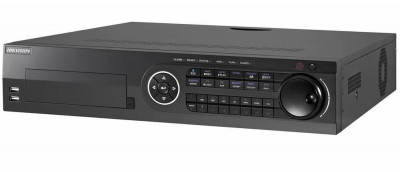 Видеорегистратор HIKVISION, каналов: 32, H.265+/H.265/H.264+/H.264, 8x HDD, звук Да, порты: 2х HDMI, 3x USB, VGA, CVBS, память: 64 ТБ, питание: AC220V