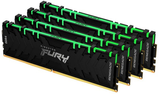 Оперативная память 32Gb DDR4 3200MHz Kingston Fury Renegade RGB (KF432C16RBAK4/32) (4x8Gb KIT)