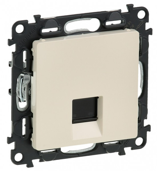 Розетка информационная Legrand Valena Life, 1x RJ45, кат. 6, неэкр., внешняя, 51х58 мм (ВхШ), цвет: слоновая кость, (LEG.753542)