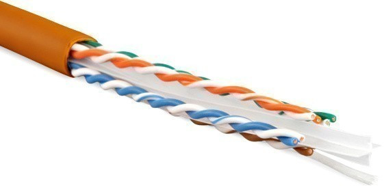 Бухта Hyperline UTP4-C6-SOLID-LSZH-OR-305, 305м