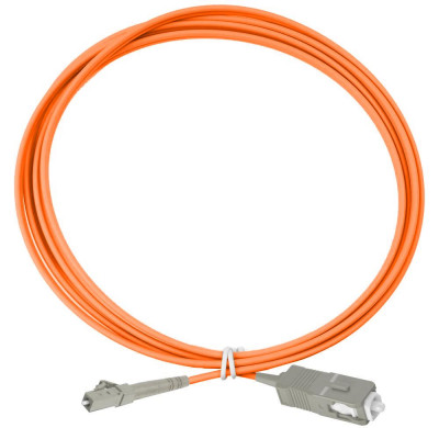 Коммутационный шнур оптический Eurolan Tight Buffer, Simplex SC/LC, OM2 50/125, LSZH (нг(A)-HF), 10м, цвет: оранжевый, (41E-20-SC-LC-10)