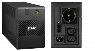 ИБП Eaton 5E, 850ВА, usb кабель в комплекте, линейно-интерактивный, напольный, 148х100х288 (ШхГхВ), 230V,  однофазный, Ethernet, (5E850iUSBDIN)