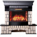 Каменный камин (портал+очаг) InterFlame Exter / Экстер с очагом Panoramic 25-30 led